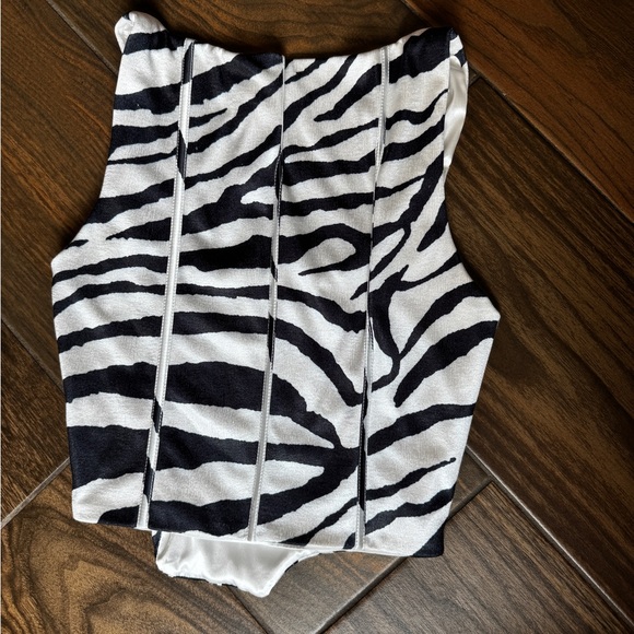 TIGER MIST - ZEBRA CORSET TOP - Picture 6 of 6